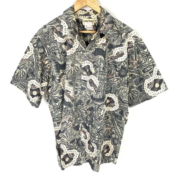 3/$25 Cooke Street Honolulu XL Hawaiian Button T Shirt - Picture 3 of 10